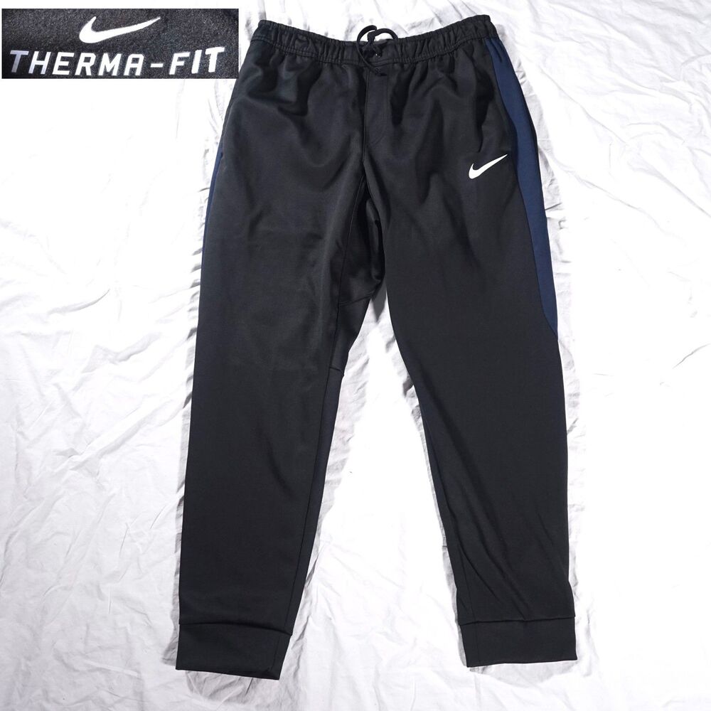 Nike Therma-FIT Jogger Pants Black Blue Mens Large